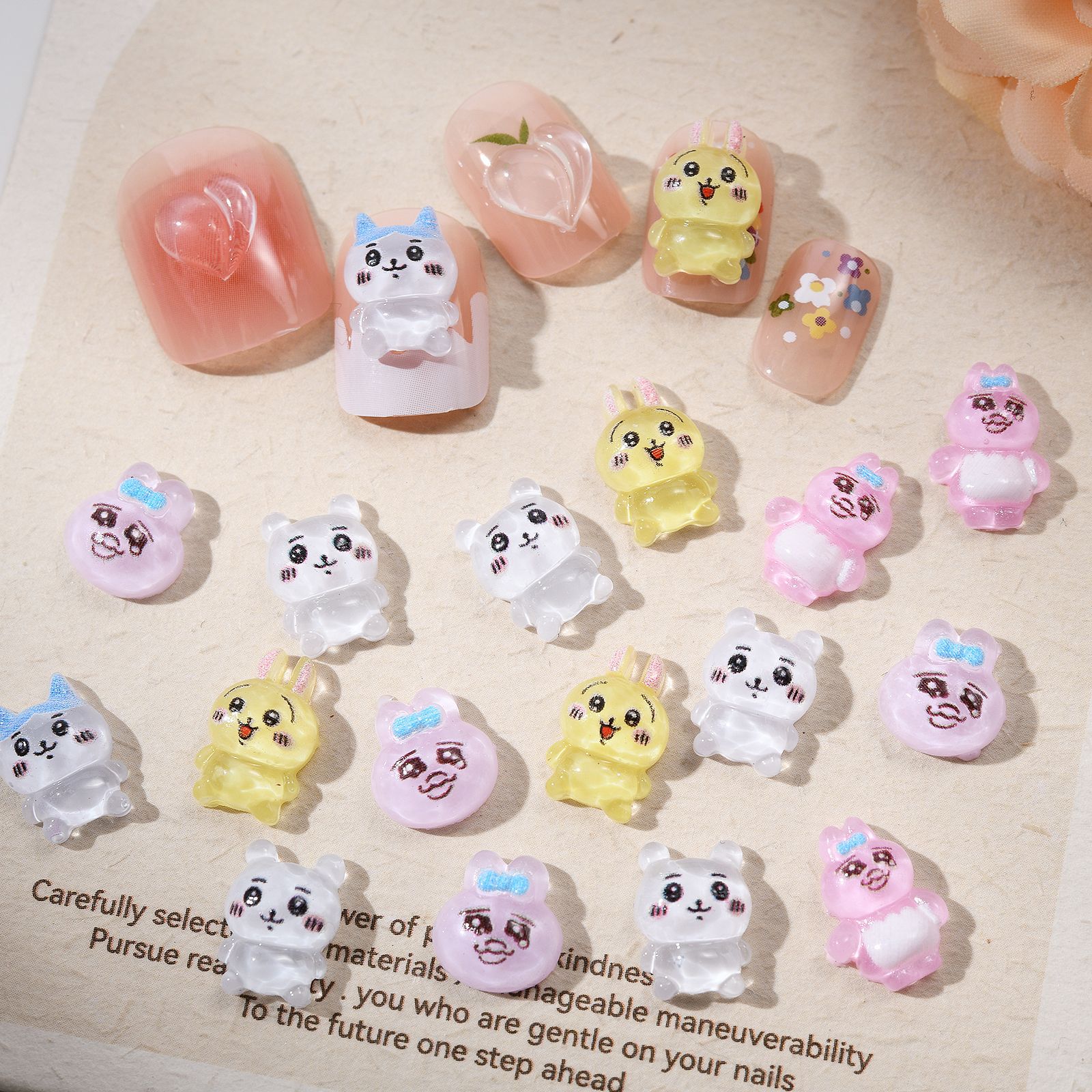 Nail Art - 100 stuks Cartoon forchiikawa Nagelkunst Accessoires
