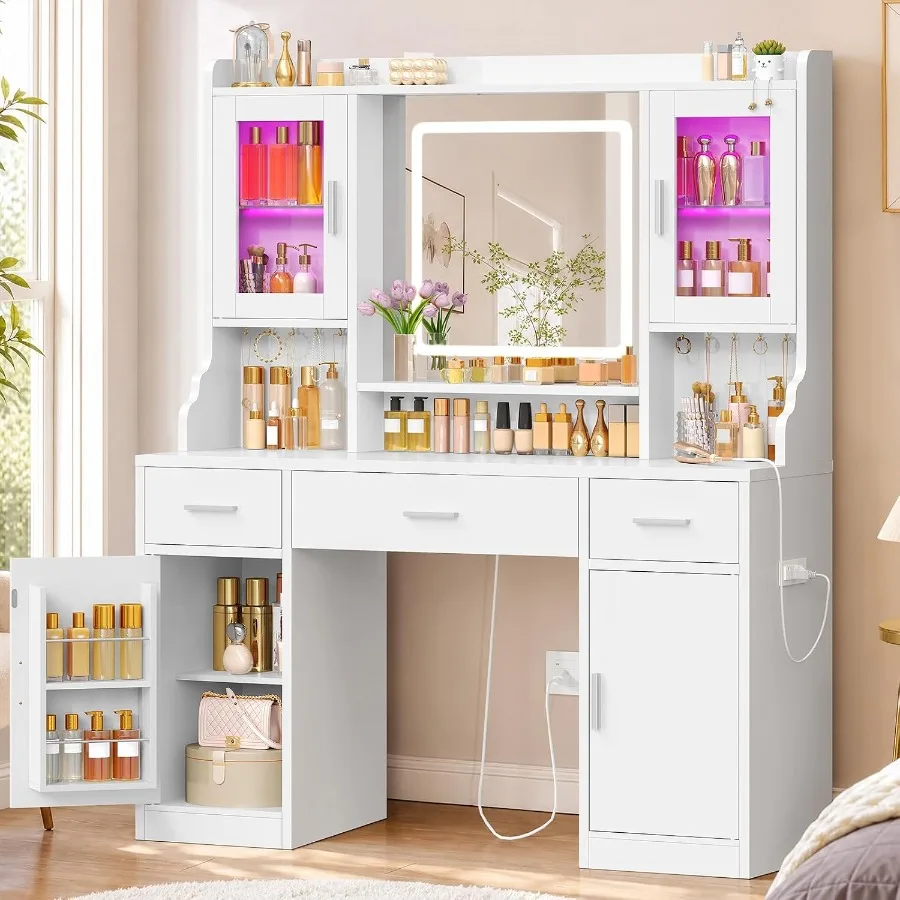 Makeup - Make-up tafel met spiegel en verlichting,
