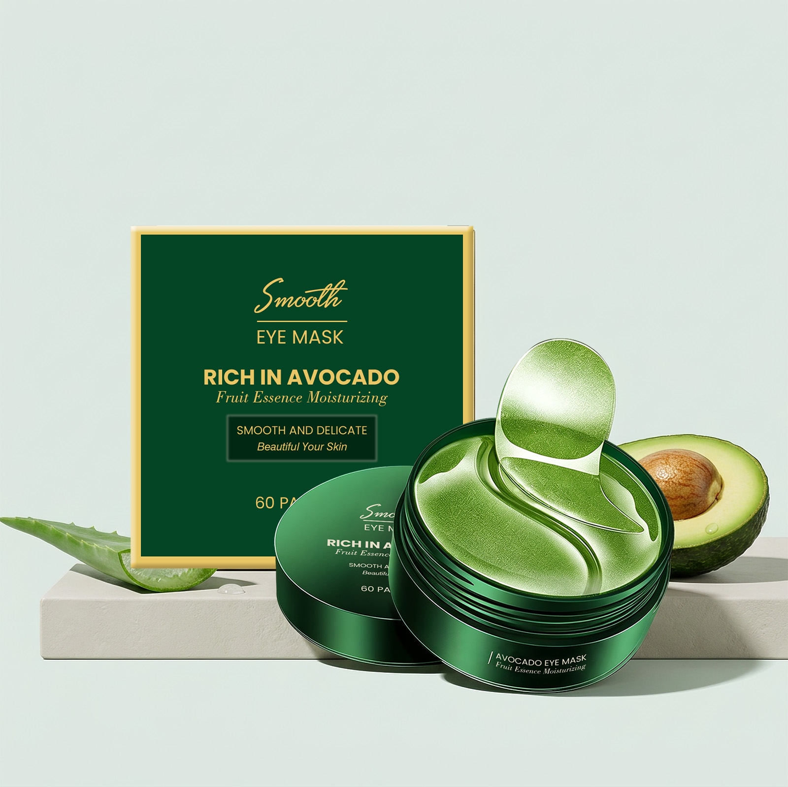 60 stuks avocado-collageen oog - Collagen Under Eye Patches recensie en prijs